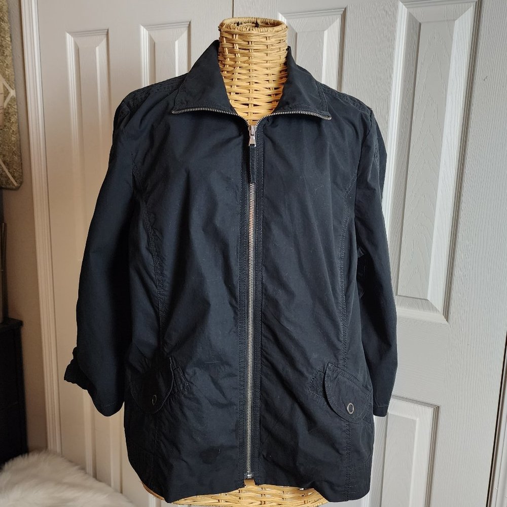 Chico's Cotton Zippered Jacket